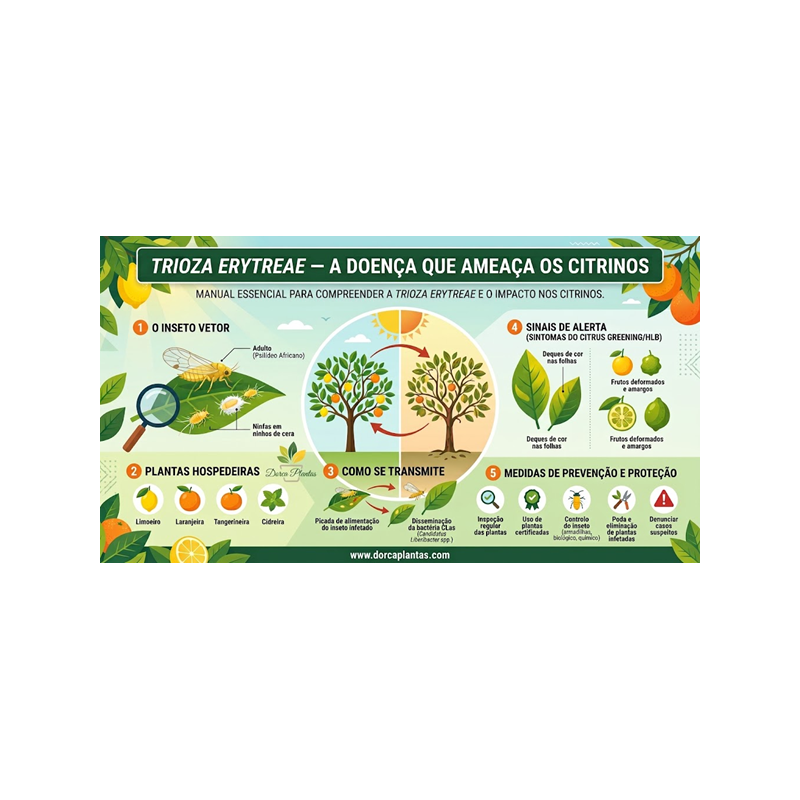 TRIOZA ERYTREAE — A AMEAÇA INVISÍVEL DOS CITRINOS